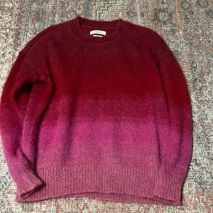 Etoile Isabel Marant pink ombré Drussell sweater size 34 XS ASO hailey bieber